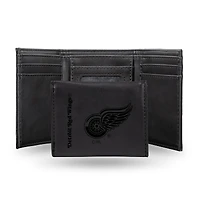 Detroit Red Wings Laser Engraved Tri-Fold Wallet