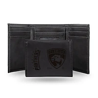 Florida Panthers Laser Engraved Tri-Fold Wallet