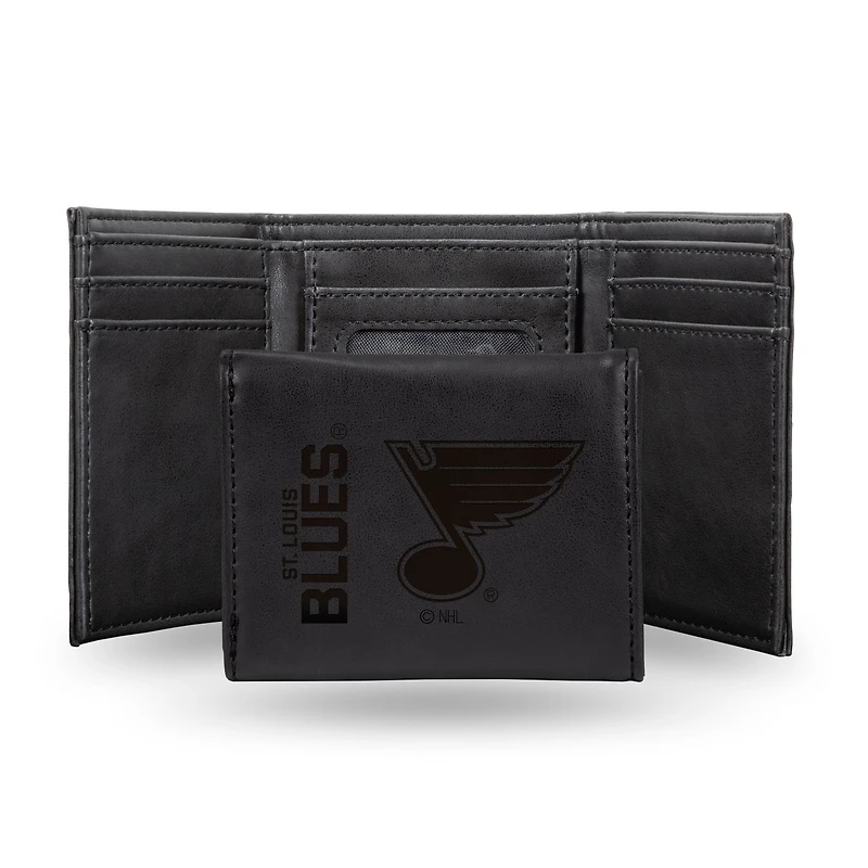 St. Louis Blues Laser Engraved Tri-Fold Wallet
