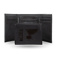 St. Louis Blues Laser Engraved Tri-Fold Wallet
