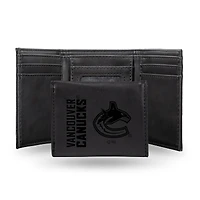 Vancouver Canucks Laser Engraved Tri-Fold Wallet