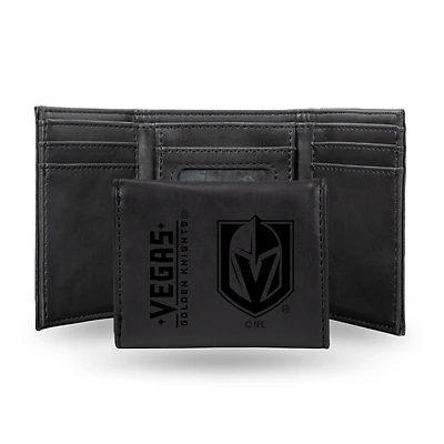 Vegas Golden Knights Laser Engraved Tri-Fold Wallet