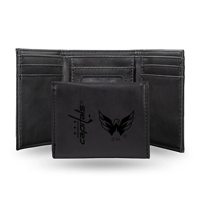 Washington Capitals Laser Engraved Tri-Fold Wallet