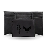 Washington Capitals Laser Engraved Tri-Fold Wallet