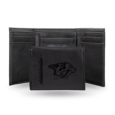 Nashville Predators Laser Engraved Tri-Fold Wallet