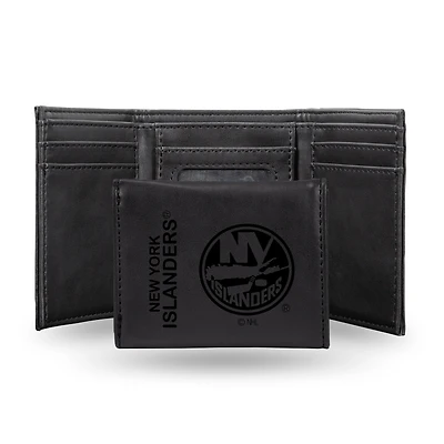 New York Islanders Laser Engraved Tri-Fold Wallet