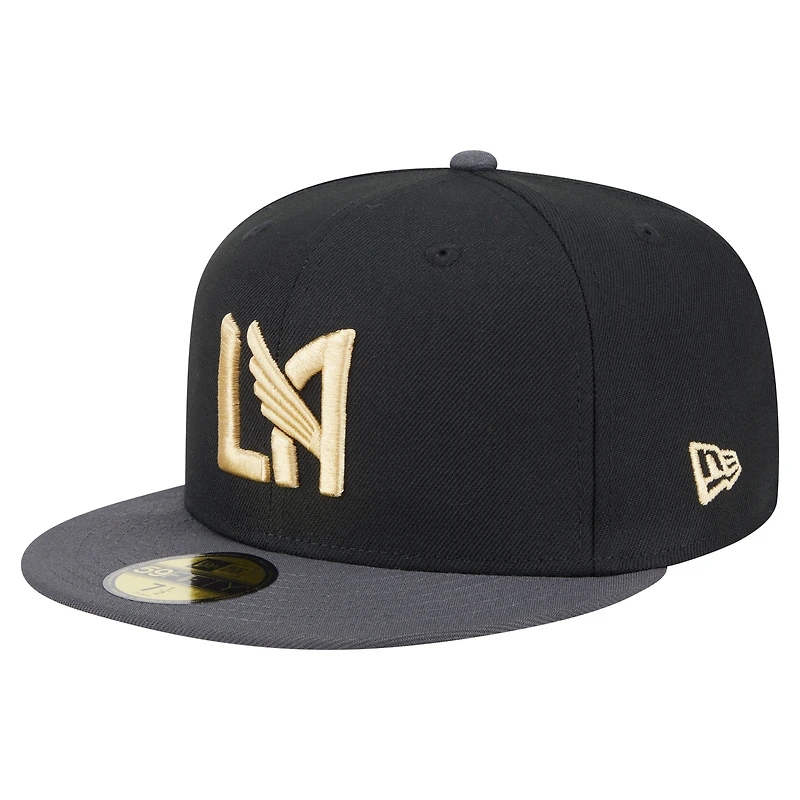 Men's New Era  Black LAFC 2025 Kickoff 59FIFTY Fitted Hat