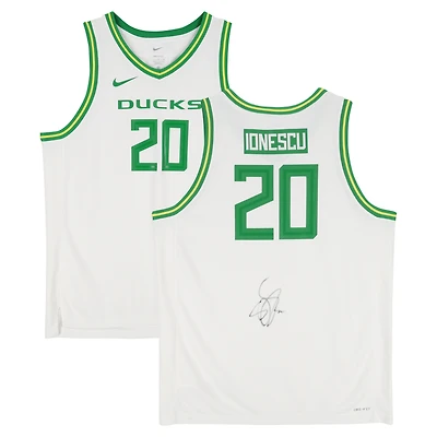 Sabrina Ionescu Oregon Ducks Autographed White Nike Replica Jersey