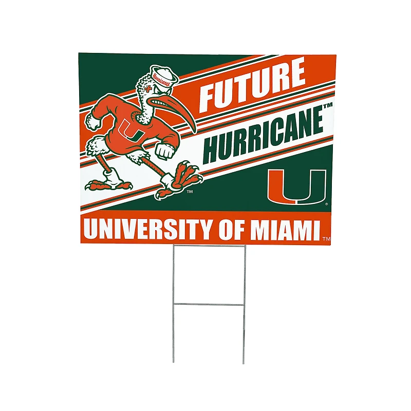 Miami Hurricanes 18" x 24" Future Student Outdoor Yard Sign