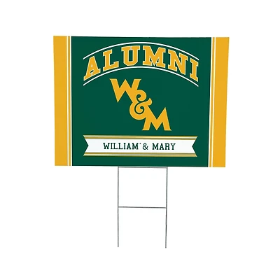 William & Mary Tribe 18" x 24" Alumni Outdoor Yard Sign