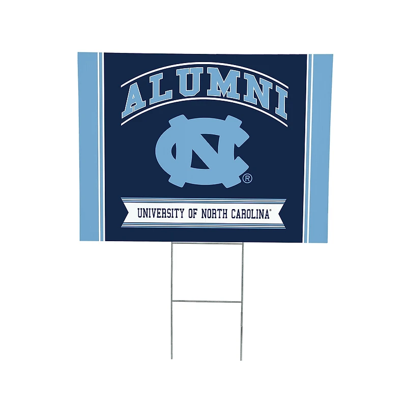 North Carolina Tar Heels 18" x 24" Alumni Outdoor Yard Sign