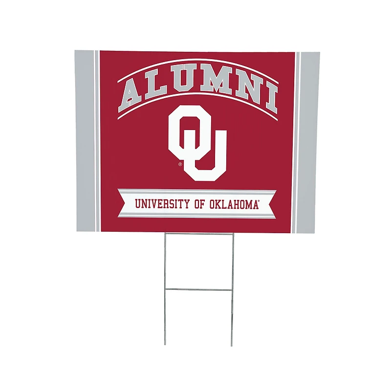 Oklahoma Sooners 18" x 24" Alumni Outdoor Yard Sign