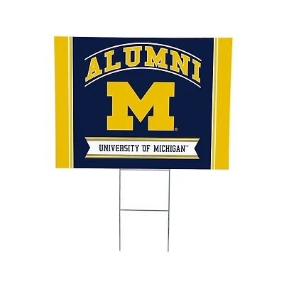 Michigan Wolverines 18" x 24" Alumni Outdoor Yard Sign