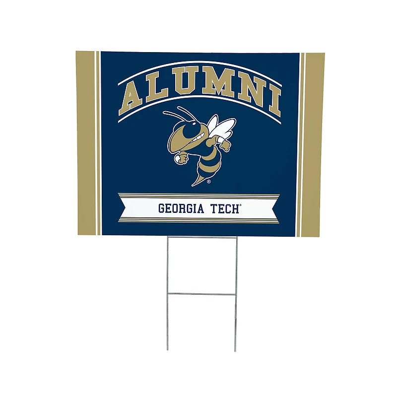 Georgia Tech Yellow Jackets 18" x 24" Alumni Outdoor Yard Sign