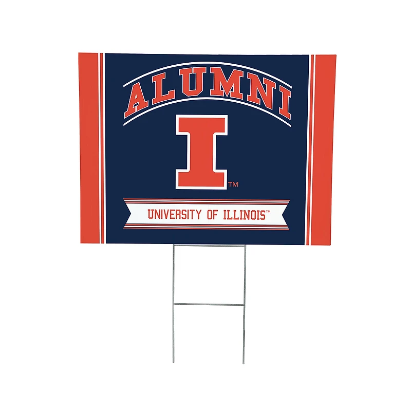 Illinois Fighting Illini 18" x 24" Alumni Outdoor Yard Sign