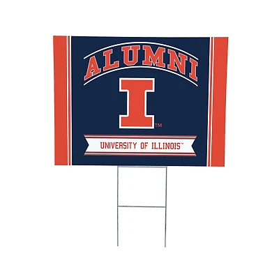 Illinois Fighting Illini 18" x 24" Alumni Outdoor Yard Sign