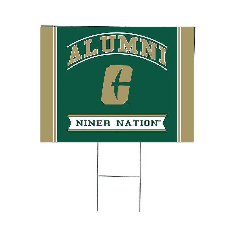 Charlotte 49ers 18" x 24" Alumni Outdoor Yard Sign
