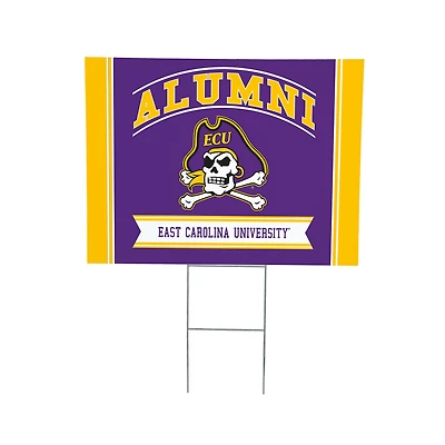 ECU Pirates 18" x 24" Alumni Outdoor Yard Sign