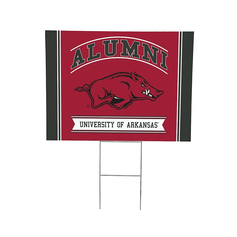 Arkansas Razorbacks 18" x 24" Alumni Outdoor Yard Sign