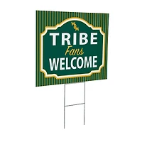 William & Mary Tribe 18" x 24" Fans Welcome Outdoor Yard Sign