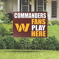 Washington Commanders 18" x 24" Fans Welcome Outdoor Yard Sign