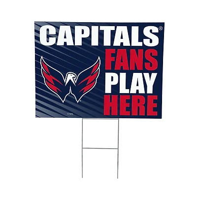 Washington Capitals 18" x 24" Fans Welcome Outdoor Yard Sign
