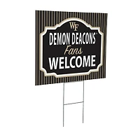 Wake Forest Demon Deacons 18" x 24" Fans Welcome Outdoor Yard Sign