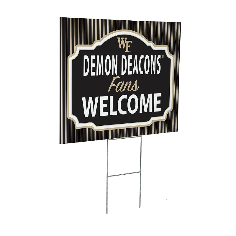 Wake Forest Demon Deacons 18" x 24" Fans Welcome Outdoor Yard Sign