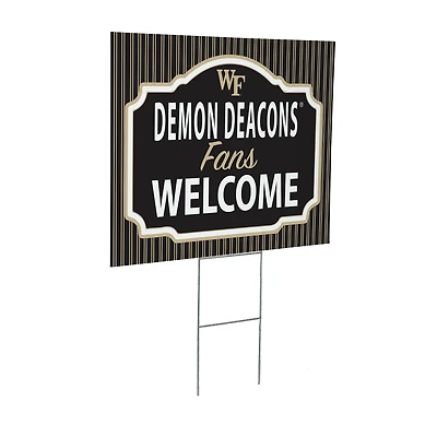 Wake Forest Demon Deacons 18" x 24" Fans Welcome Outdoor Yard Sign