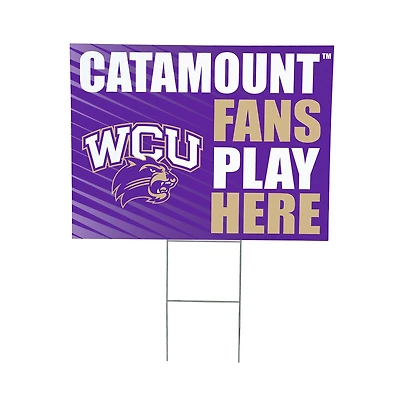 Western Carolina Catamounts 18" x 24" Fans Welcome Outdoor Yard Sign