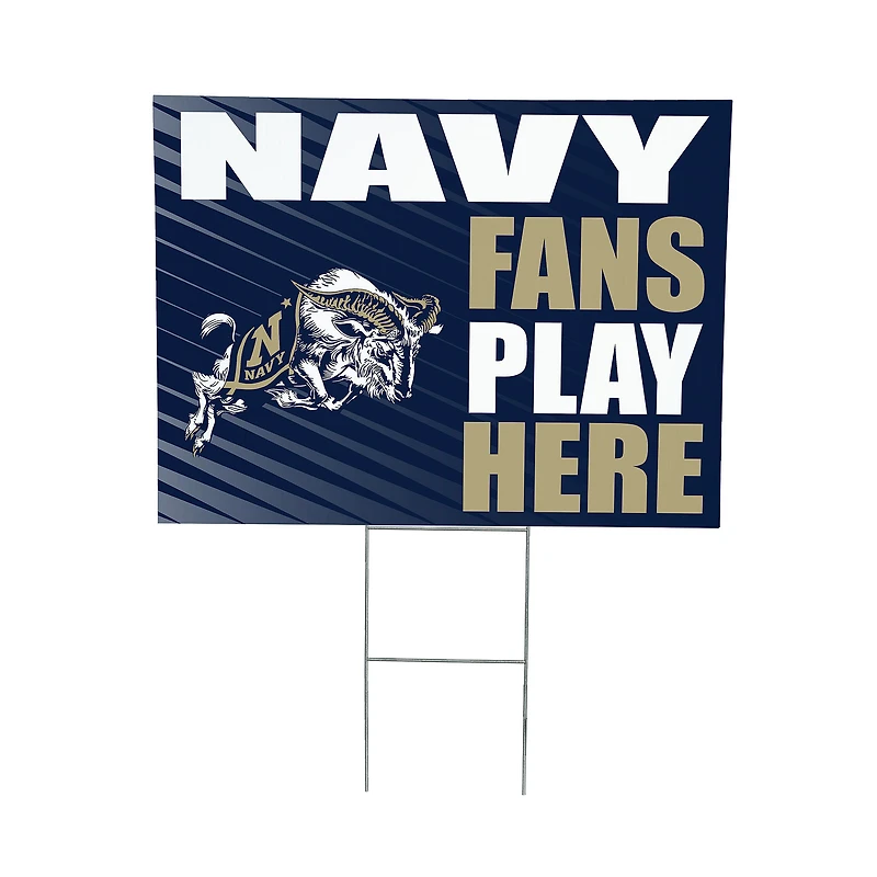 Navy Midshipmen 18" x 24" Fans Welcome Outdoor Yard Sign