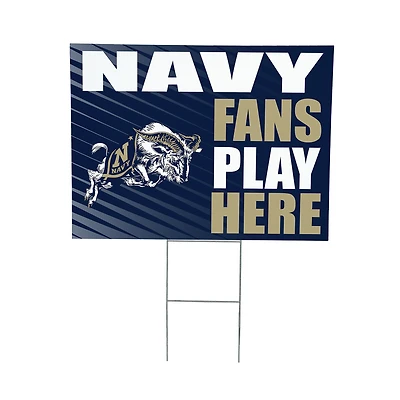 Navy Midshipmen 18" x 24" Fans Welcome Outdoor Yard Sign