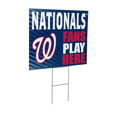 Washington Nationals 18" x 24" Fans Welcome Outdoor Yard Sign