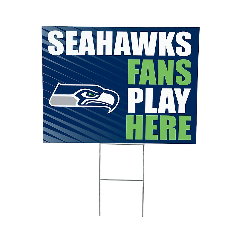 Seattle Seahawks 18" x 24" Fans Welcome Outdoor Yard Sign