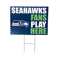 Seattle Seahawks 18" x 24" Fans Welcome Outdoor Yard Sign