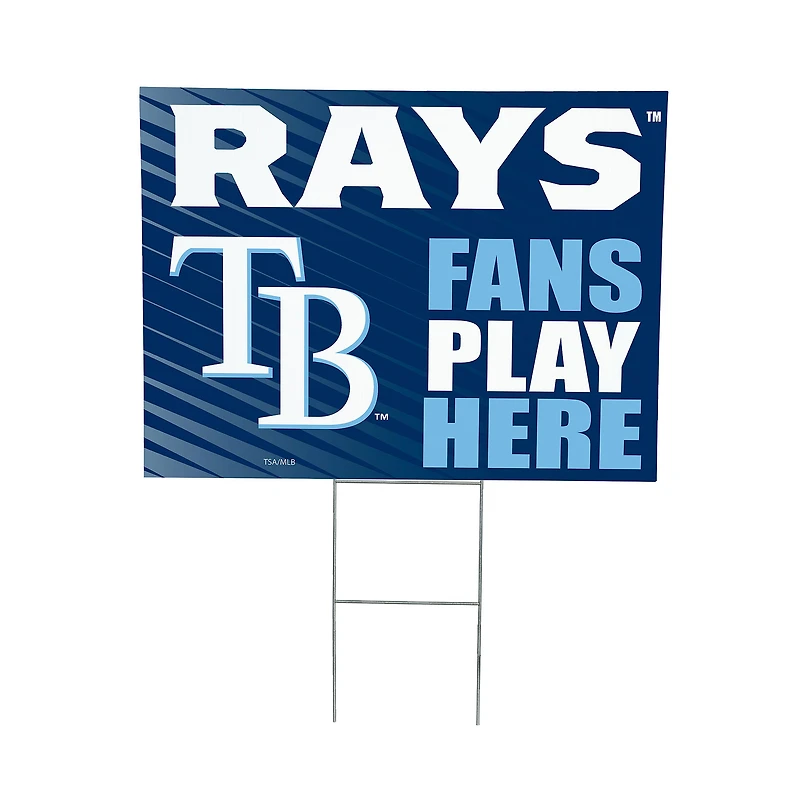 Tampa Bay Rays 18" x 24" Fans Welcome Outdoor Yard Sign