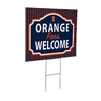Syracuse Orange 18" x 24" Fans Welcome Outdoor Yard Sign
