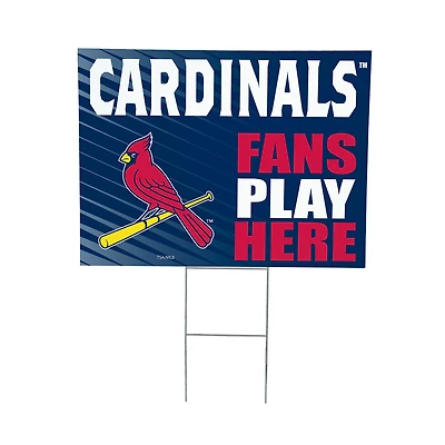 St. Louis Cardinals 18" x 24" Fans Welcome Outdoor Yard Sign