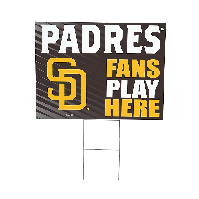San Diego Padres 18" x 24" Fans Welcome Outdoor Yard Sign
