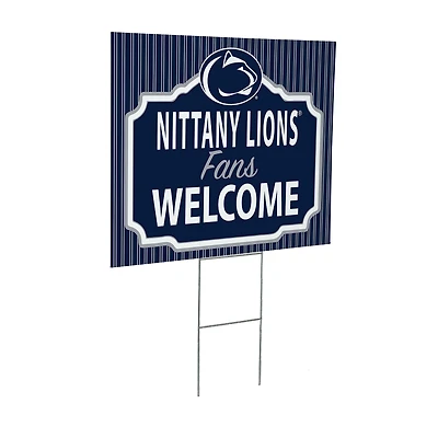 Penn State Nittany Lions 18" x 24" Fans Welcome Outdoor Yard Sign