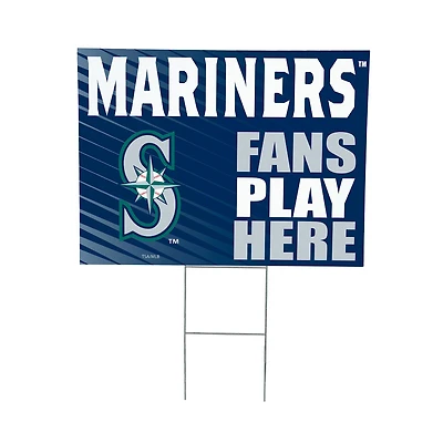 Seattle Mariners 18" x 24" Fans Welcome Outdoor Yard Sign
