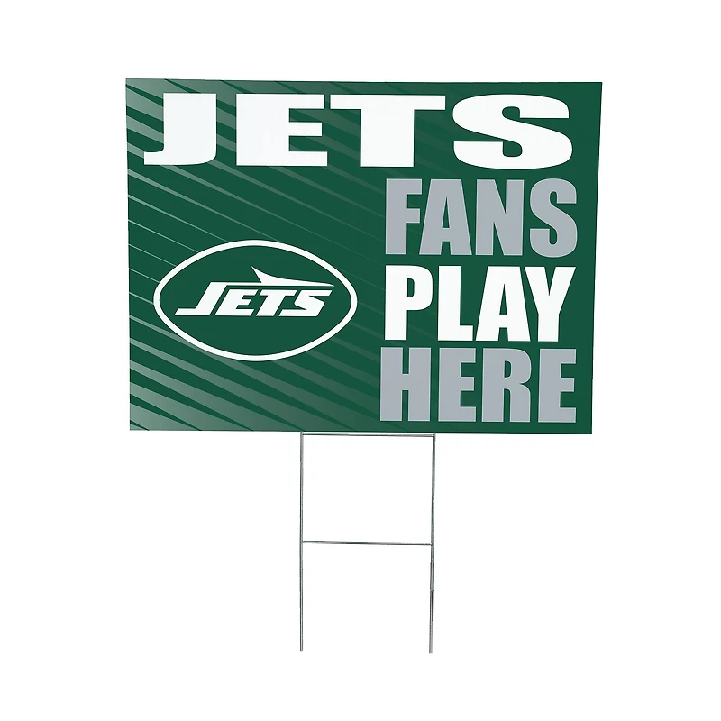 New York Jets 18" x 24" Fans Welcome Outdoor Yard Sign