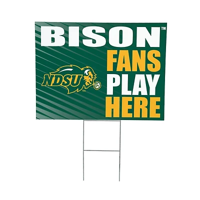 NDSU Bison 18" x 24" Fans Welcome Outdoor Yard Sign