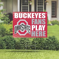 Ohio State Buckeyes 18" x 24" Fans Welcome Outdoor Yard Sign