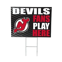 New Jersey Devils 18" x 24" Fans Welcome Outdoor Yard Sign