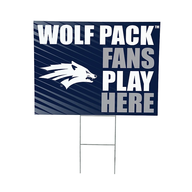 Nevada Wolf Pack 18" x 24" Fans Welcome Outdoor Yard Sign