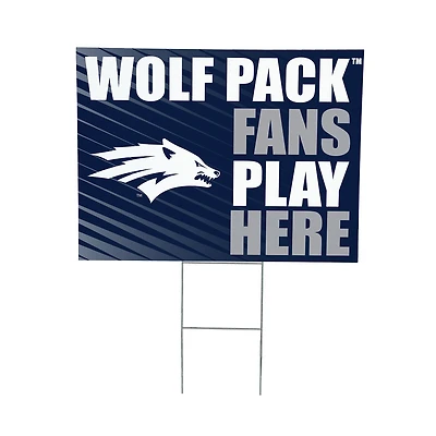 Nevada Wolf Pack 18" x 24" Fans Welcome Outdoor Yard Sign