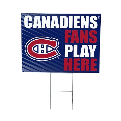 Montreal Canadiens 18" x 24" Fans Welcome Outdoor Yard Sign