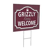 Montana Grizzlies 18" x 24" Fans Welcome Outdoor Yard Sign