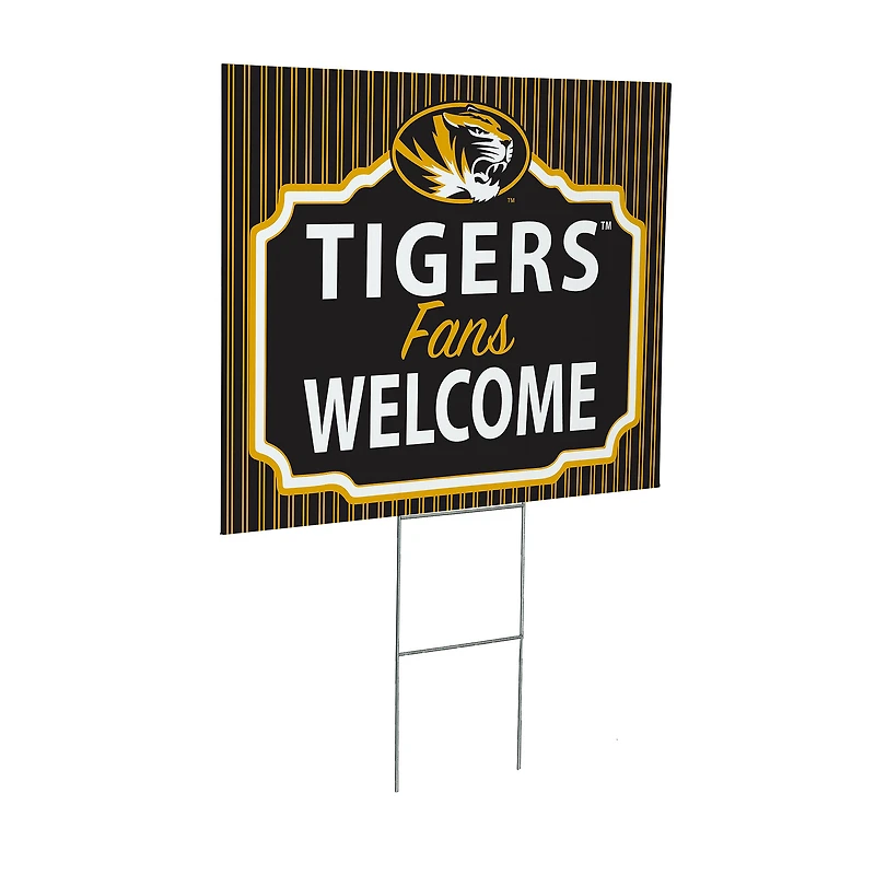 Missouri Tigers 18" x 24" Fans Welcome Outdoor Yard Sign